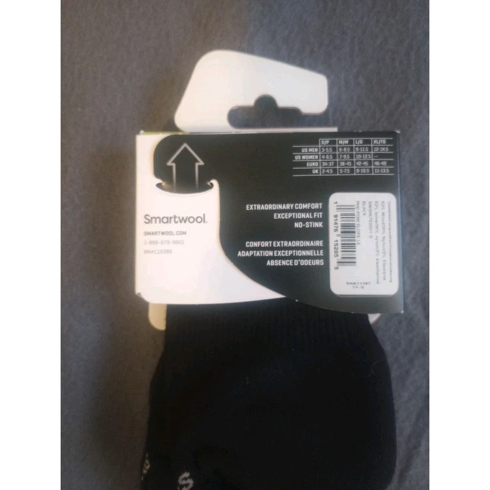 Smartwool Sock Phd Orthopedic Slopestyle Wool Black Blue Size S Unisex